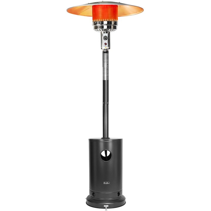 Incalzitor Terasa pe Gaz Profesional Doctor Home, 13000W, Otel Inoxidabil - Negru