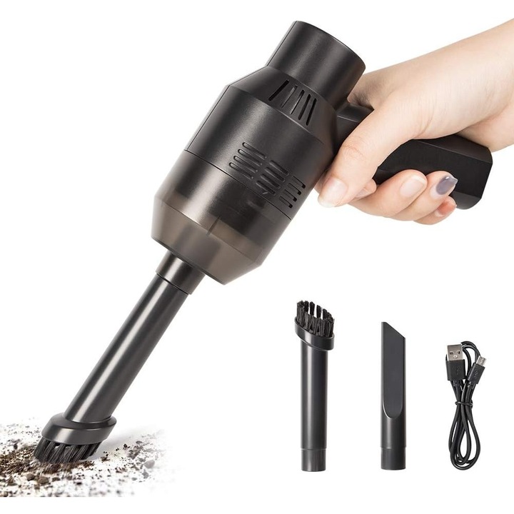 Mini hordozható porszívó, USB-ről tölthető, billentyűzetek, otthonok, autók tisztítására