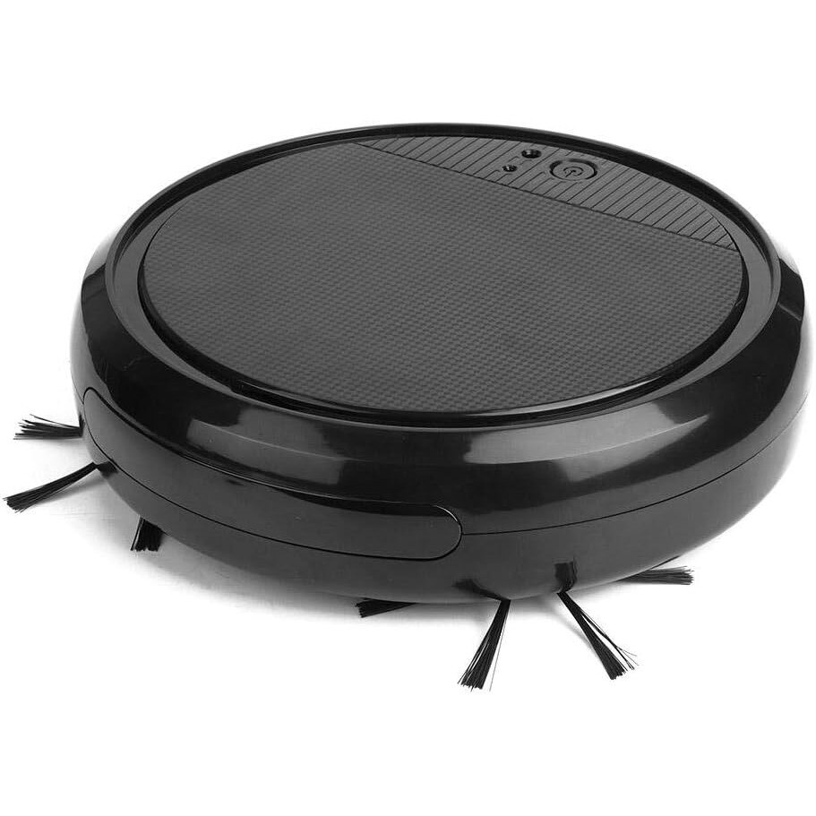 Aspirator robot inteligent cu lumina UV, design silentios, capacitate mare, negru, 2.8"