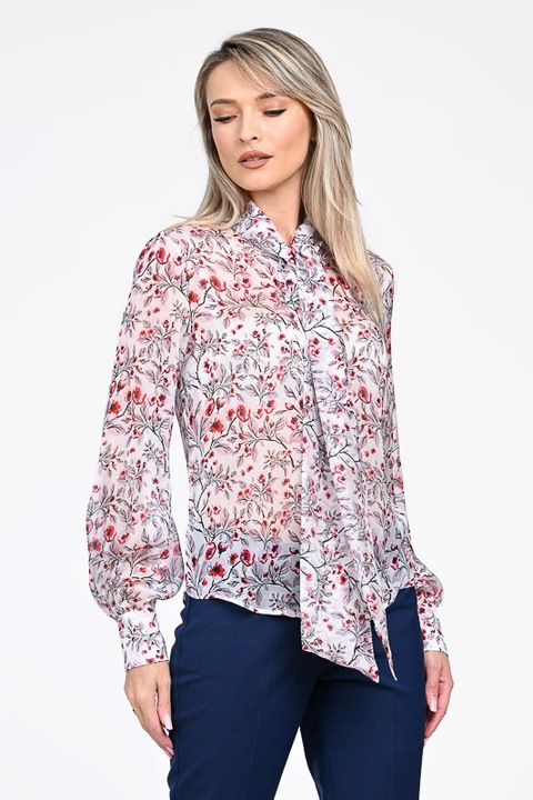 Елегантна дамска риза Giorgal от коприна с флорални мотиви Eliza
