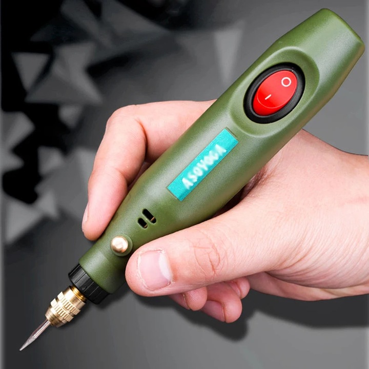 Set mini burghiu electric pentru DIY, 108 accesorii incluse, multicolor, dimensiuni mici