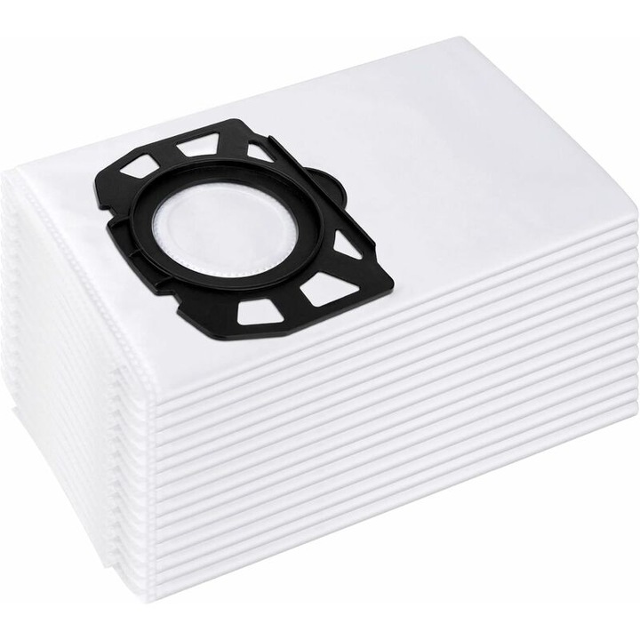Set de 15 saci de filtrare din material netesut pentru aspiratoare Karcher 2.863-006.0 WD4 WD5 WD6 MV4 MV5 MV6