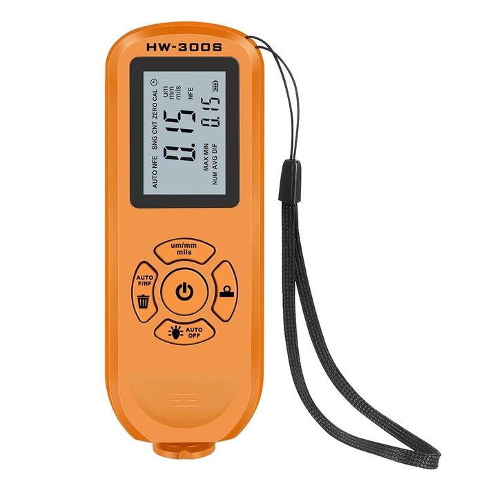 Instrument de masurare a grosimii vopselelor, 0-2000m, 120x45x23mm, 97g, alimentare cu baterii