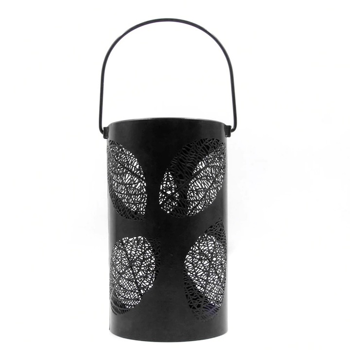 Lumina suspendata cilindrica LED solara, design retro, lumina calda, 321.5x108mm, pentru interior