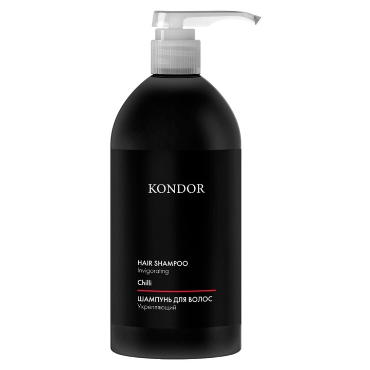 Șampon pentru bărbați, Kondor, 750ml, cu extract de chili, pentru toate tipurile de păr