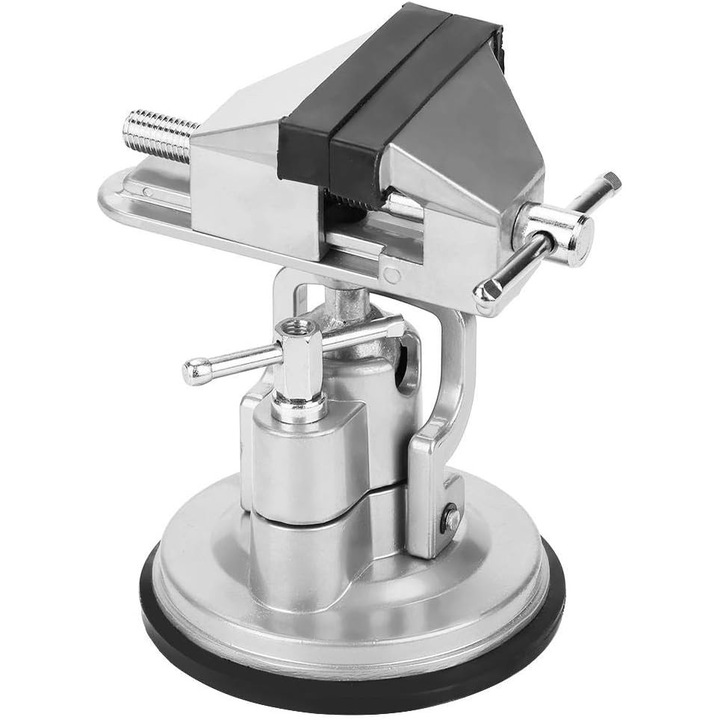 Vise de masa din aliaj de aluminiu, ajustabil, pentru prelucrarea lemnului, cu ventuza, 1095g