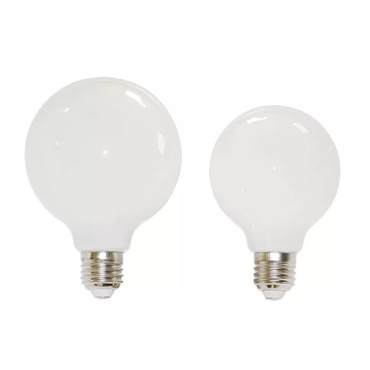 Becuri LED Dragon Ball, set de 2, alb lapte, 7W, 2700K, E27