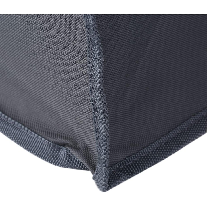 Cos pentru rufe, 3 compartimente, material Oxford 600D, maner din aliaj de aluminiu, pliabil