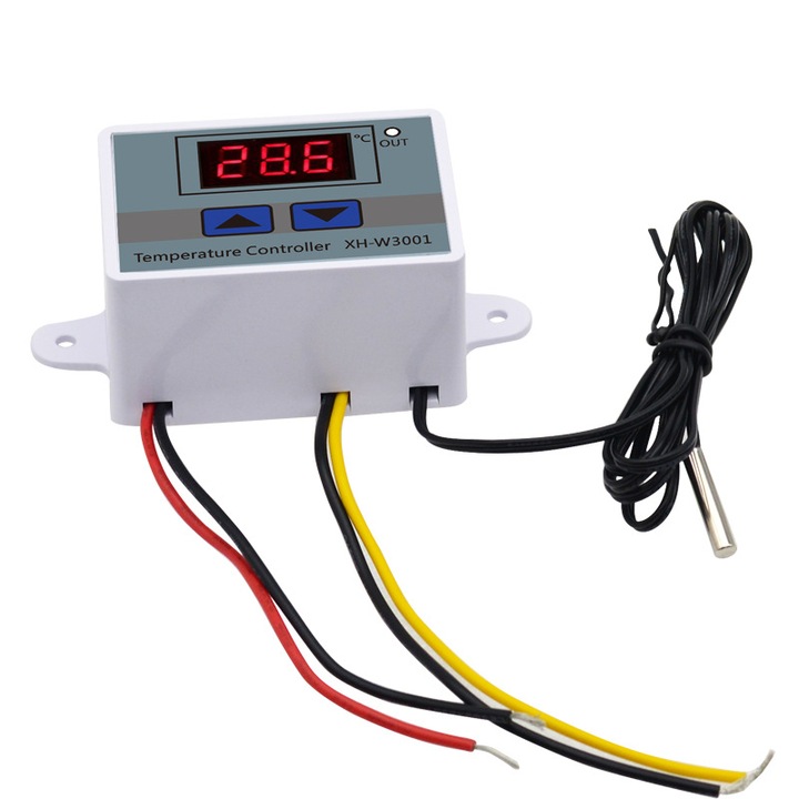 Modul de control al temperaturii LED, XH-W3001, interval de temperatura -50 pana la 110, precizie 0.1C, cu sonda impermeabila