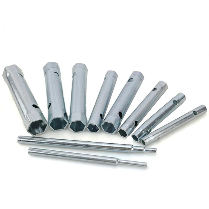 Set chei tubulare 6-22mm, 10 piese, cheie bujie, otel dublu-terminat