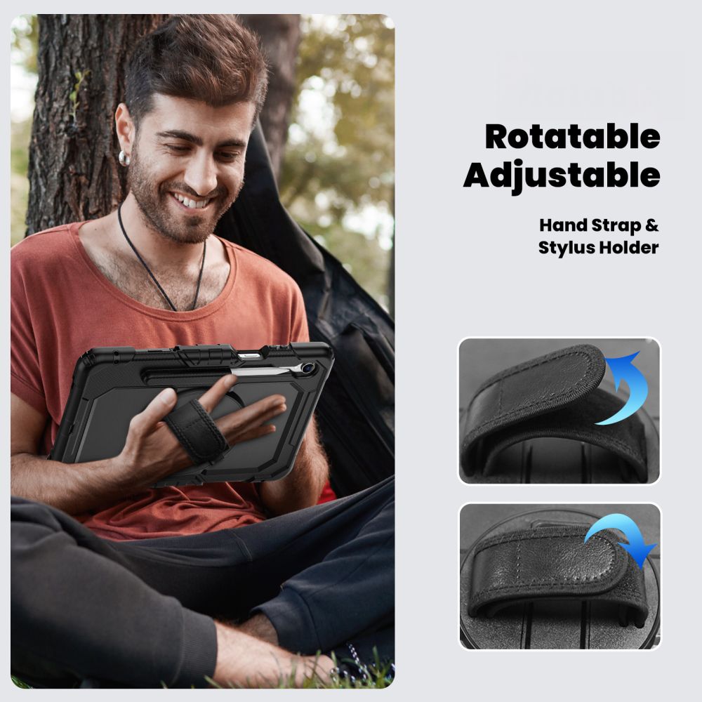 Carcasa Tech-Protect Solid compatibila cu Samsung Galaxy Tab S11, 11 inch, Negru