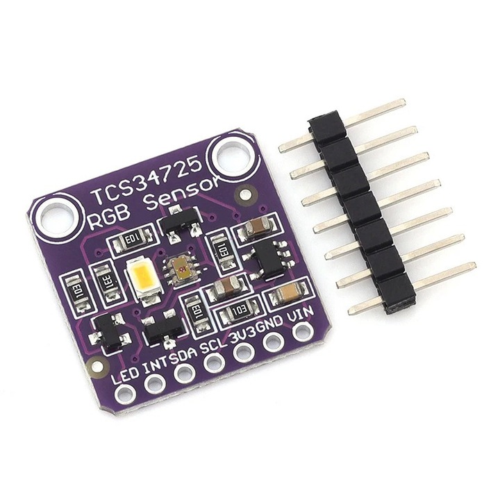 TCS34725 RGB színérzékelő, I2C