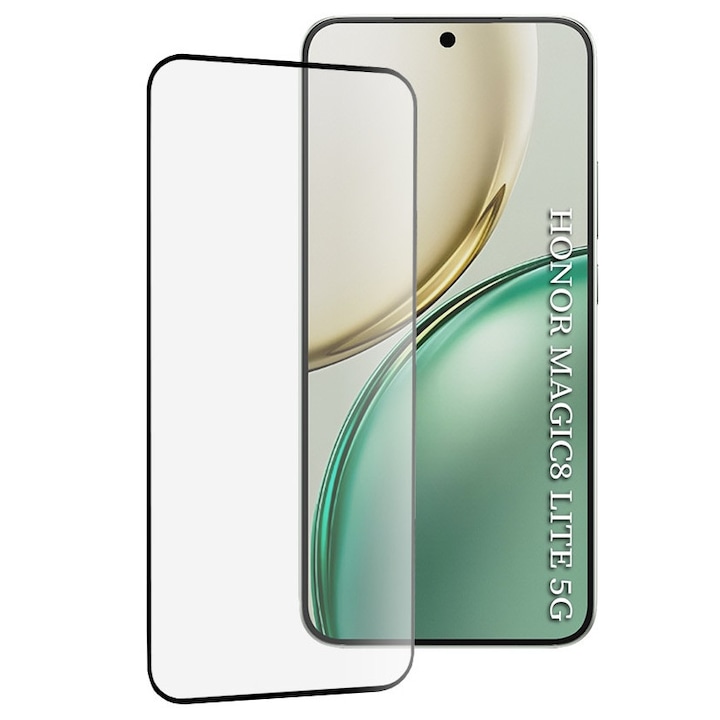 Folie sticla pentru Honor Magic 8 Lite 111d Full Cover / Full Glue tempered glass - clear