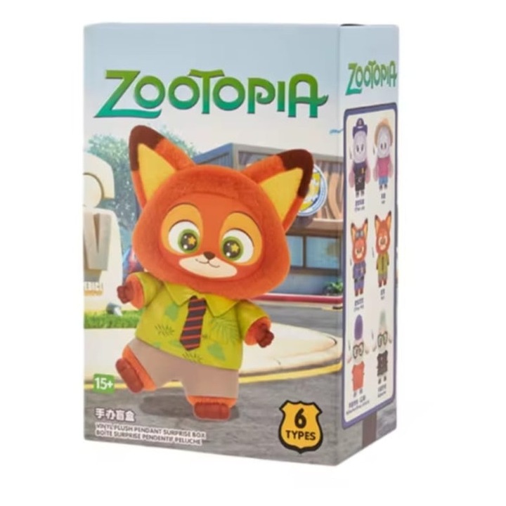 Figurina Aymax®, tip Zoo-topia Judy si Nick in cutie surpriza, ornament model, desen animat, figurina draguta, jucarie surpriza de colectie, cadou de ziua copiilor, 5+