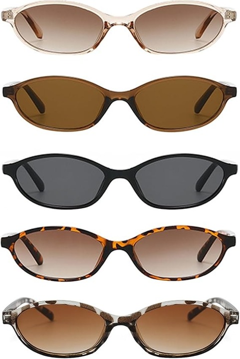 Ретро слънчеви очила, 5 чифта, поляризирани, UV