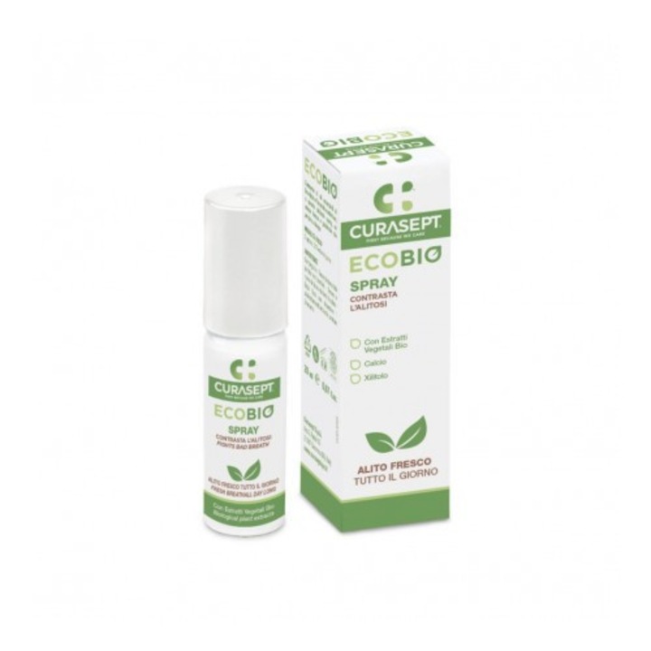 Spray organic pentru respiratie proaspata, Curasept, 20 ml, aroma fresh