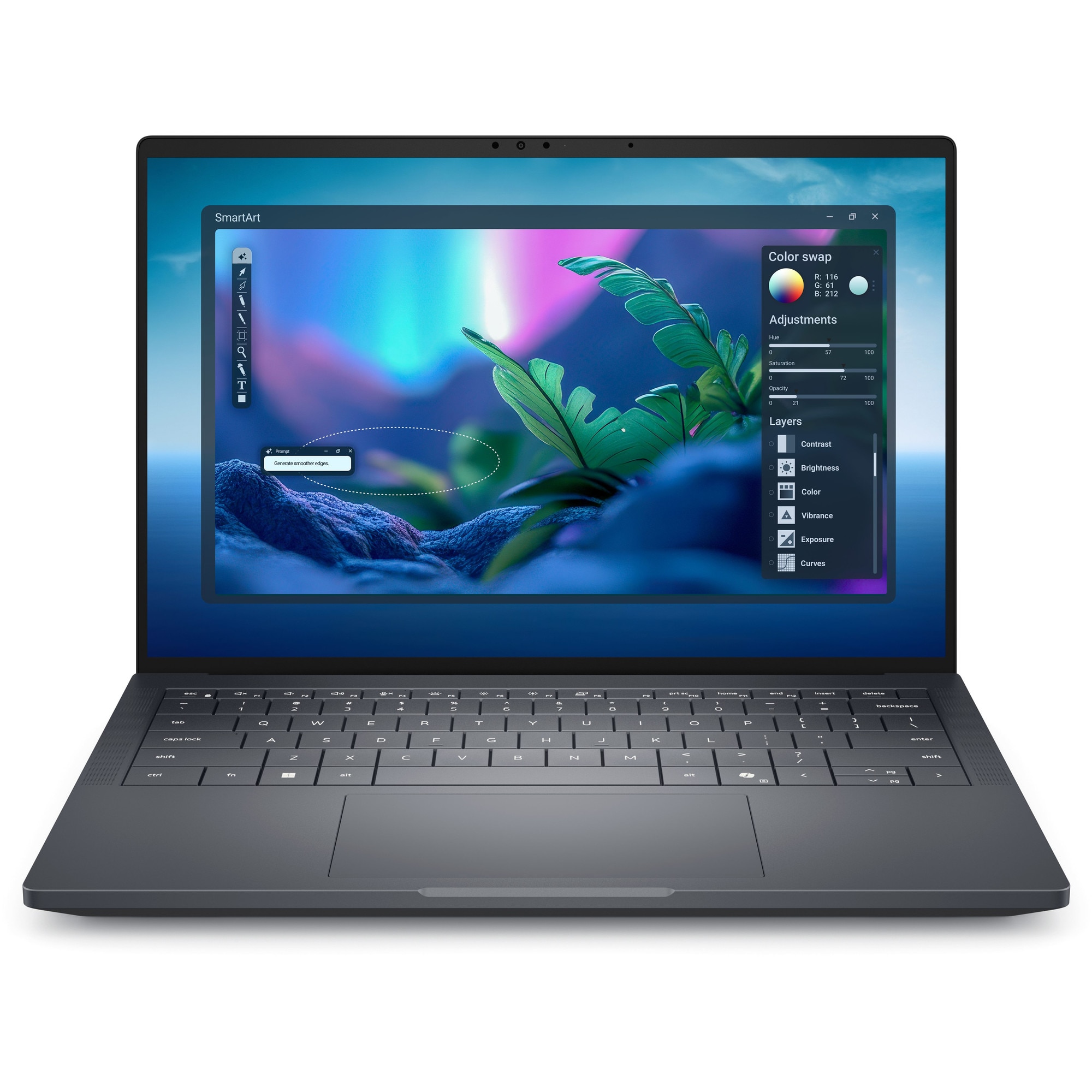 Laptop Dell Pro Max 14 Premium, Intel Core Ultra 7, 32 GB, 1 TB SSD, gri, 35,6 cm