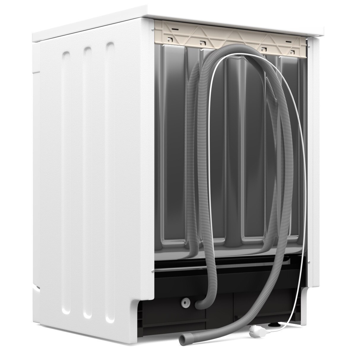 Masina de spalat vase, Hyundai HDW19-6060/W, Latime 60 cm, 12 seturi, 6 programe, tabel de control in greaca, Clasa E, Alb