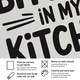 Декоративно платно, типографско послание - Not In My Kitchen, модерен стил, A4