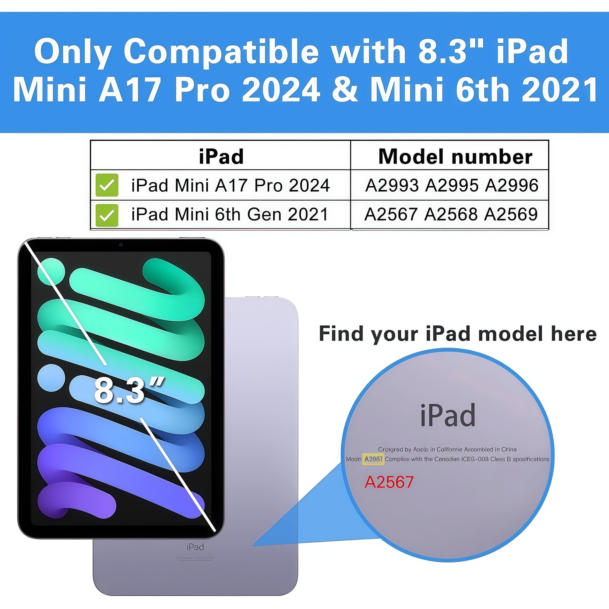 Husa Smart Cover pentru Apple iPad Mini 6 / Mini 7 8.3 inch, Stand Pliabil tip Y (Origami), Spate Transparent, Slot pentru Pen, Functie Auto Sleep/Wake, Anti-soc, Negru