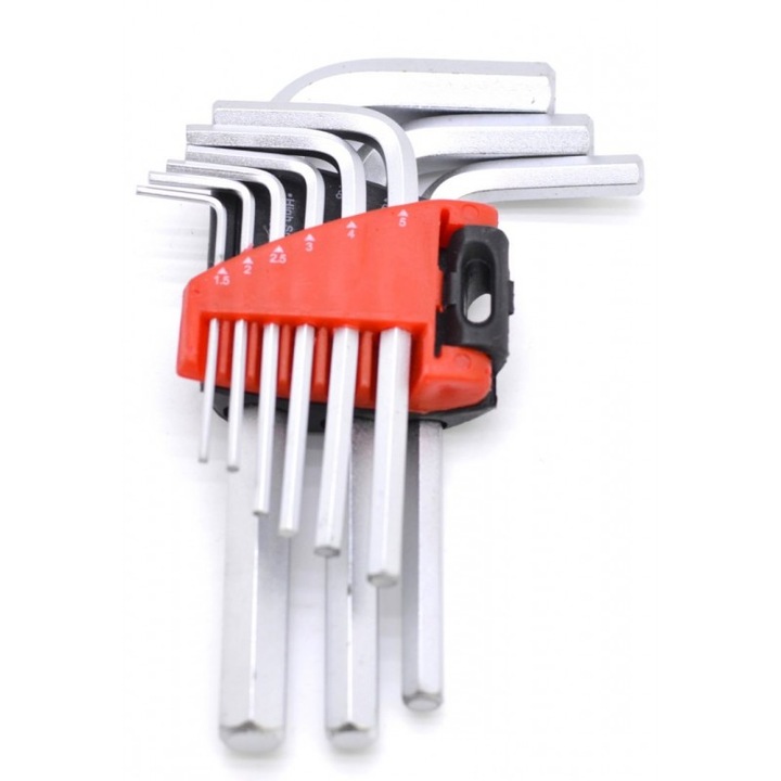 Chei imbus set 9 piese hexagonale pentru uz profesional