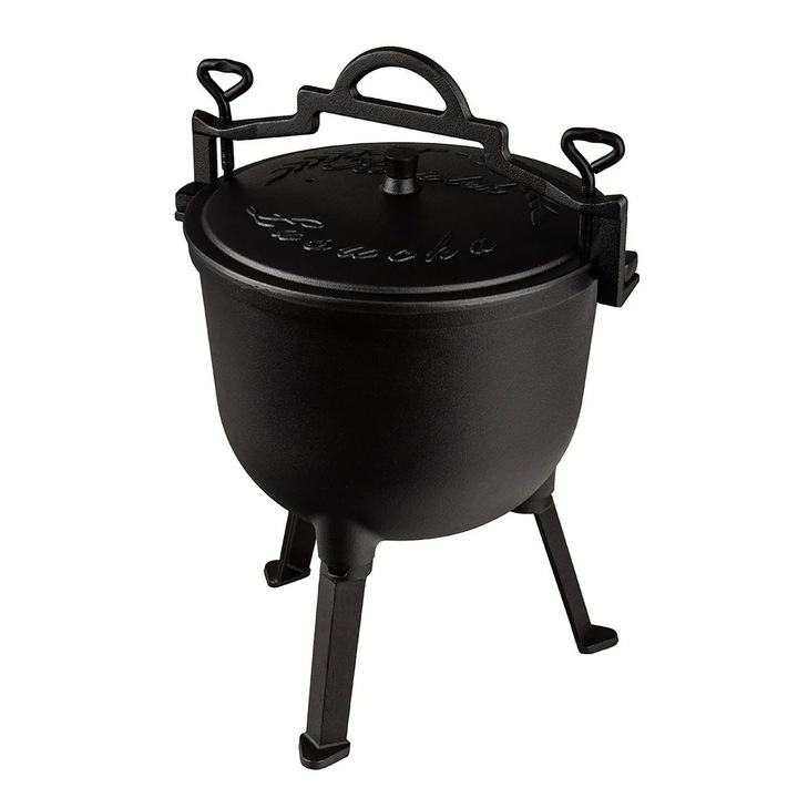 Ceaun pirostrii din fonta 10L, pentru gatit traditional – XM90033