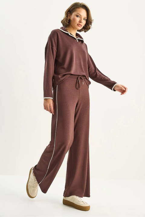 Compleu dam, Bianco Lucci, din doua piese, maro