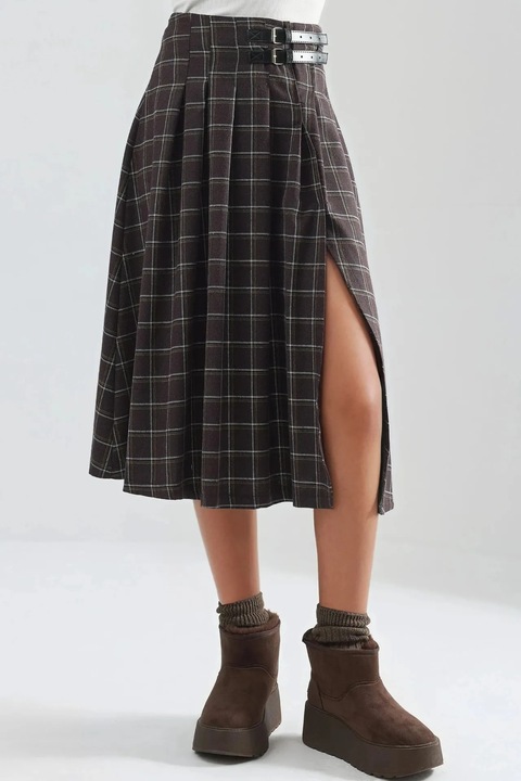 Fusta Midi Plisata HiCCUP, Maro