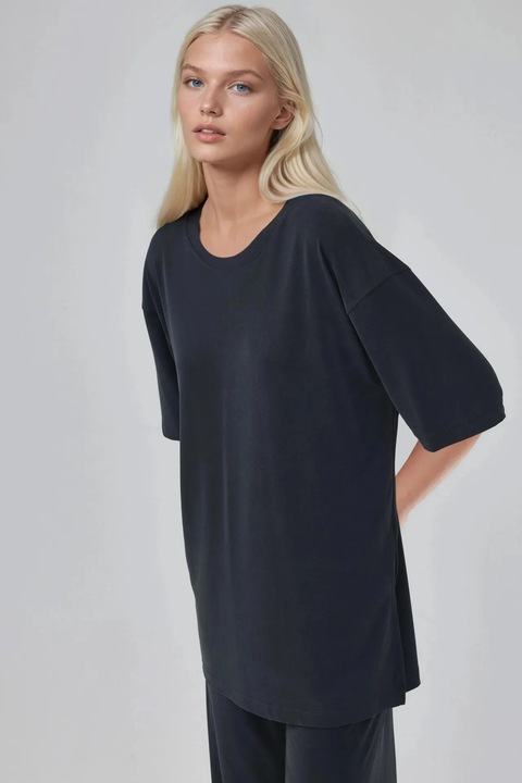 Tricou dama Busem, gri carbune