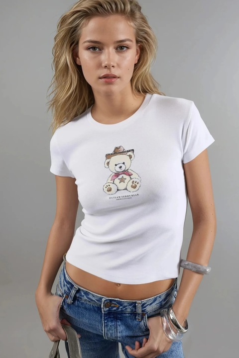 Tricou dama Busem, alb