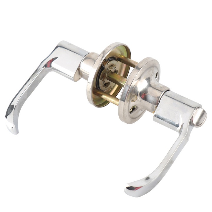 Maner usa, sistem de inchidere cu cheie, latime 60/70mm, inox, pentru usi de interior si exterior