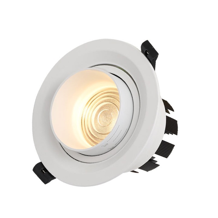 Spoturi LED incastrate 5W, temperatura de culoare 4000K, indice de redare a culorii 80RA, set de instalare inclus
