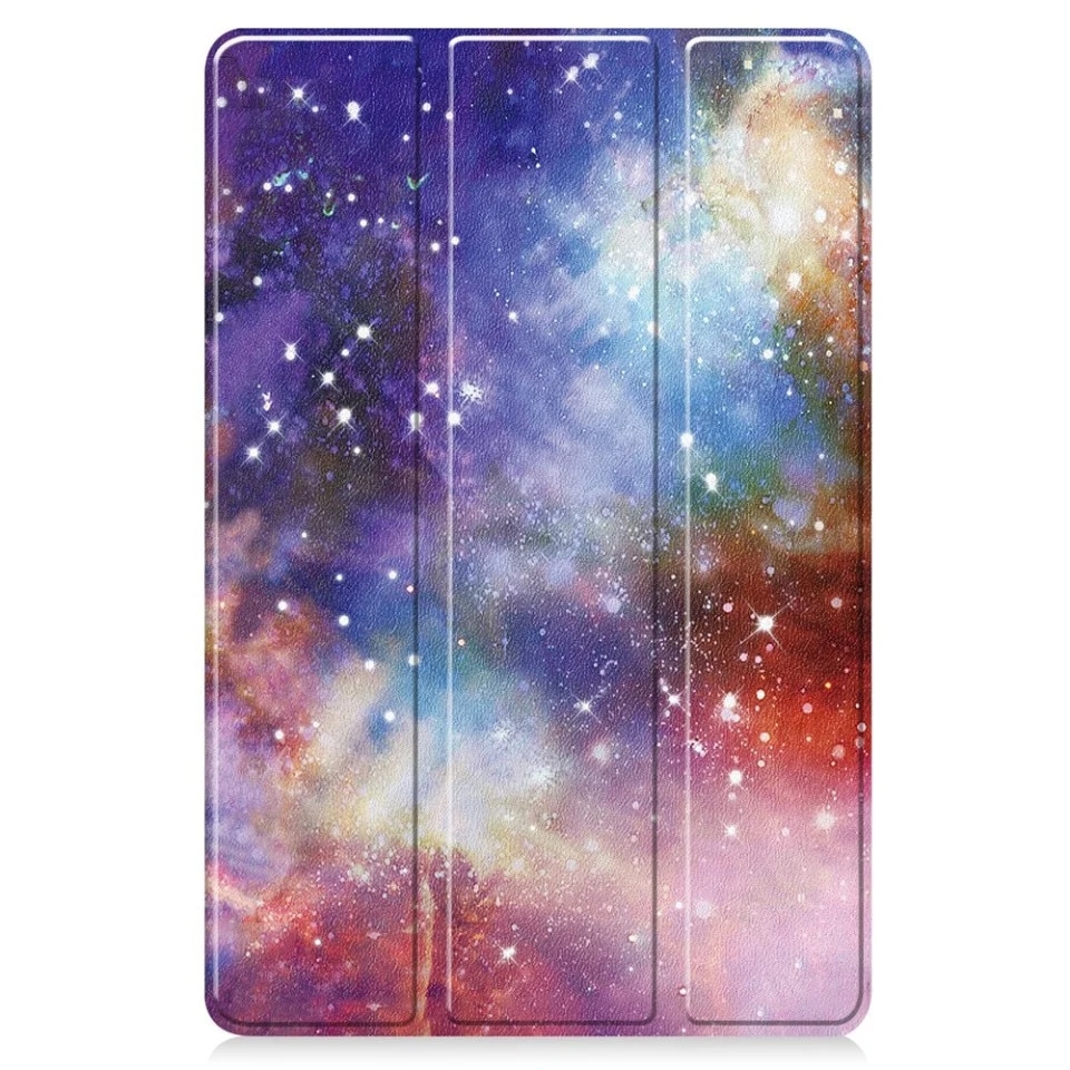 Husa tableta pentru Huawei MatePad 11.5 (2025), SKYDDAR INNOVATION, cu suport Multi-Unghi si functie Sleep/Wake, FoldPro, Galaxy, set cu sticker