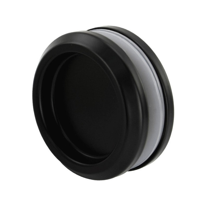 Maner usa, 65mm, negru, din otel inoxidabil