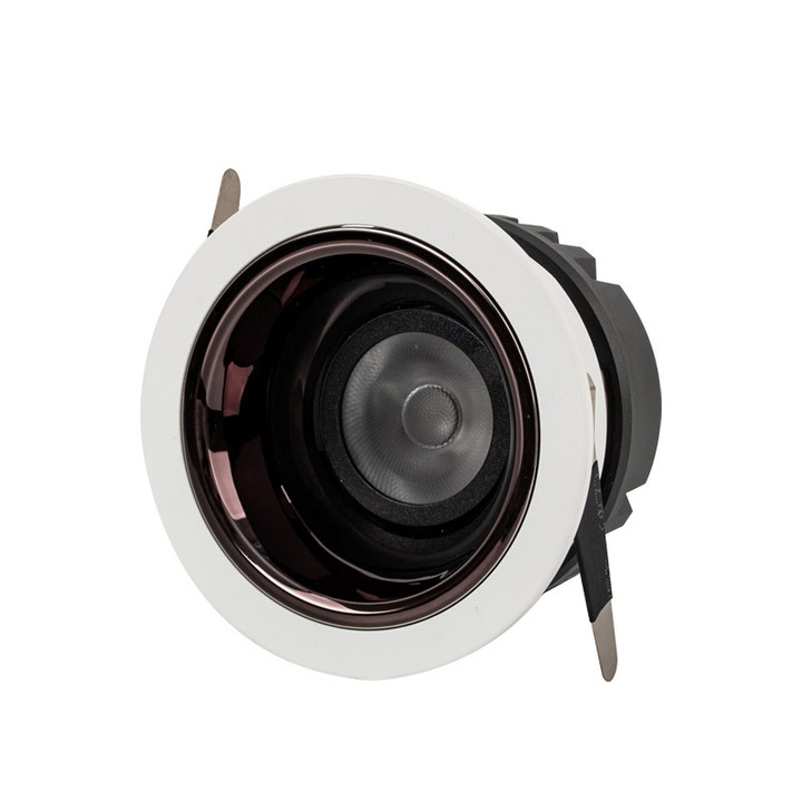 Spot LED, 7W, din aluminiu, alb/negru