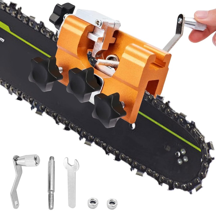 Ascutitor de lant pentru ferastrau cu lant, portabil, design ergonomic, din aliaj de calitate, usor de utilizat