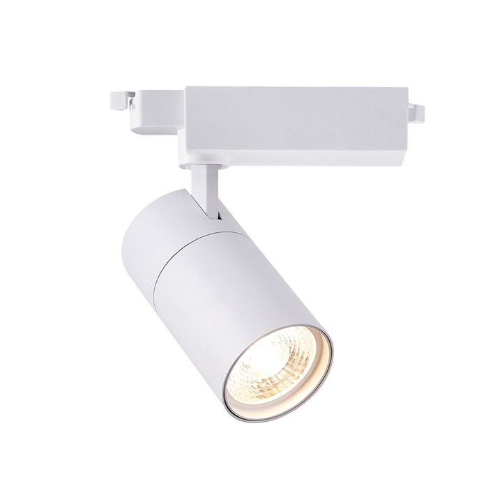 Spot LED, 7W, iluminat ajustabil, design modern, aluminiu, alb