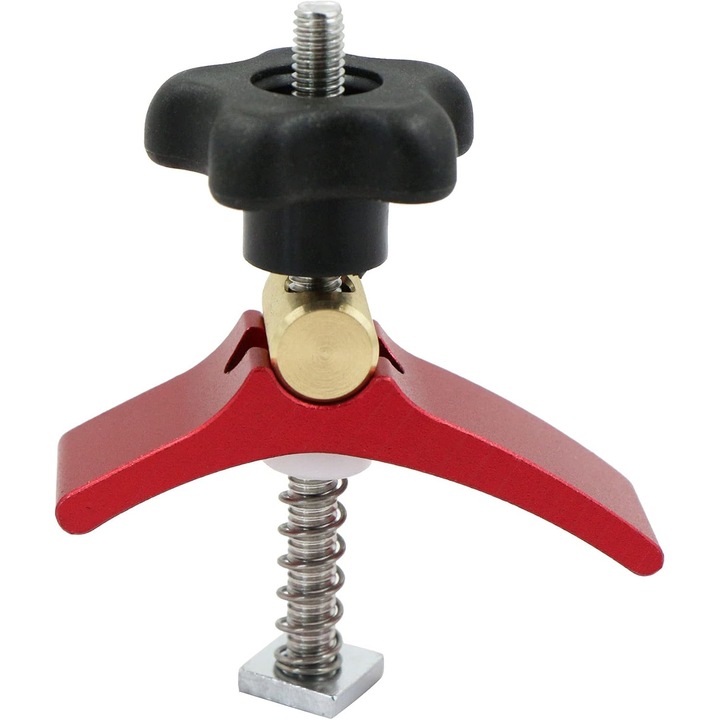 Clema T pentru sine cu eliberare rapida, 8mm, aluminiu, pentru prelucrari lemn si metal