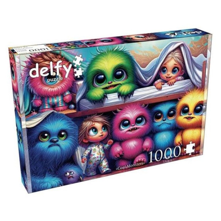 Puzzle Delfy 1000 piese - Monștri cool (DE-24006)