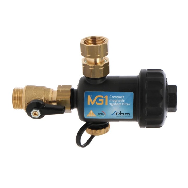 Filtru antimagnetita, RBM MG1 3/4", compact, centrala termica, filtrare apa