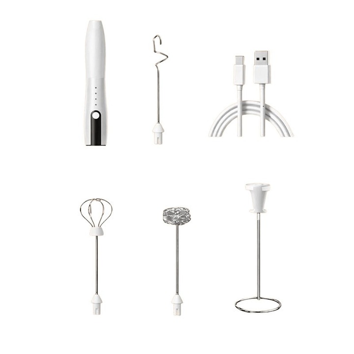 Mixer electric pentru spuma de lapte, cu baterie reincarcabila USB