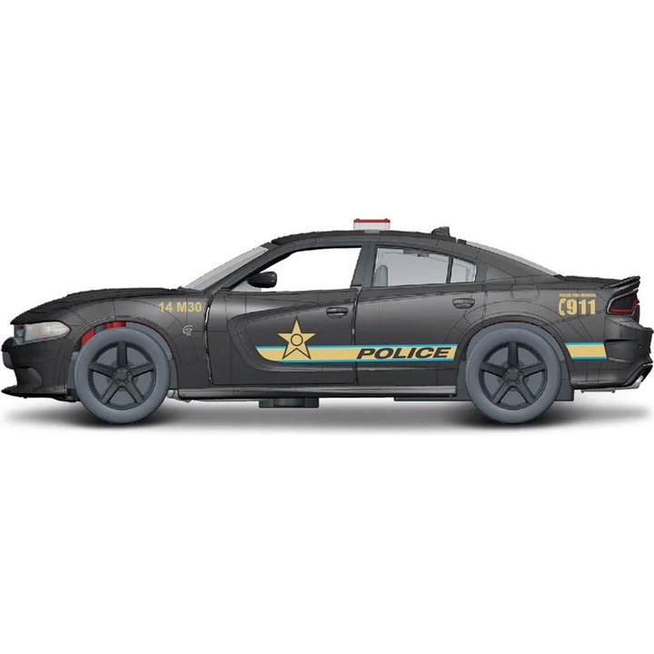 Masinuta Metal Maisto Dodge Charger SRT Hellcat 2018 (Politie) - 4.5'', Model Colectie