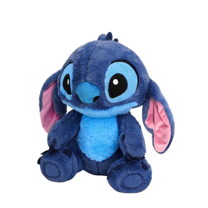 Jucarie de plus YOUKUKE®, Personaj din Lilo&Stitch, Culoare Albastru, Inaltime 30 cm