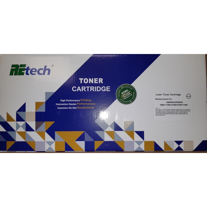 Cartus toner compatibil REtech CE505X, 6 900 pagini