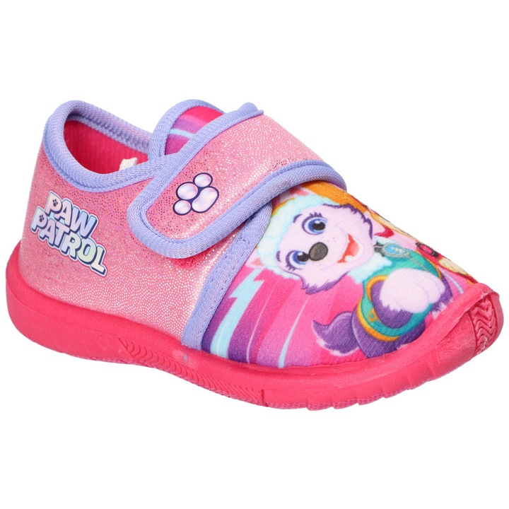 Tenisi copii Paw Patrol Pw2743 Everest Skye cu Velcro, incaltaminte copii usoara si respirabila, talpa antiderapanta, Roz
