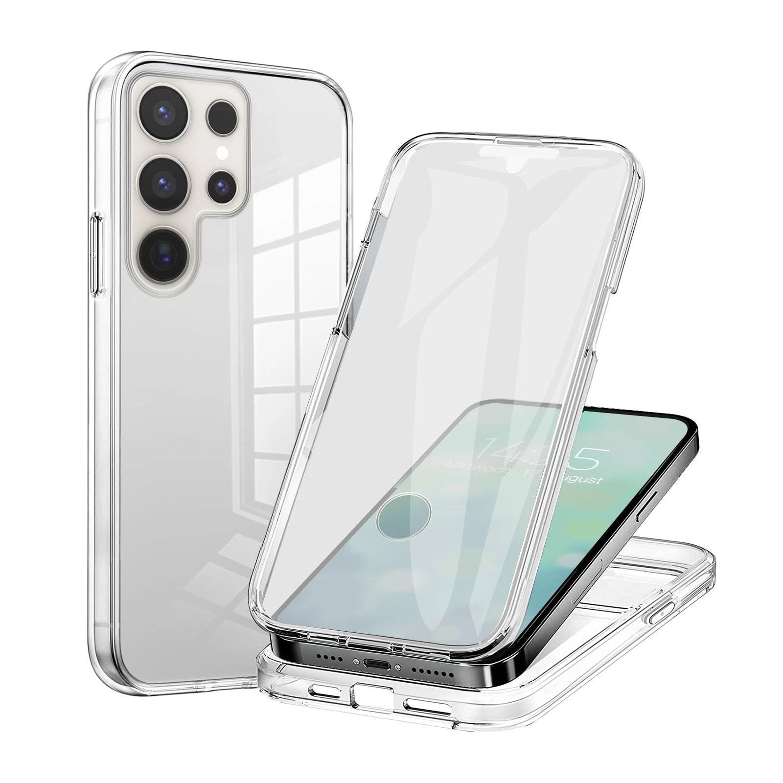 Husa 360 grade (Fata + Spate) pentru Samsung S23 Ultra Transparent