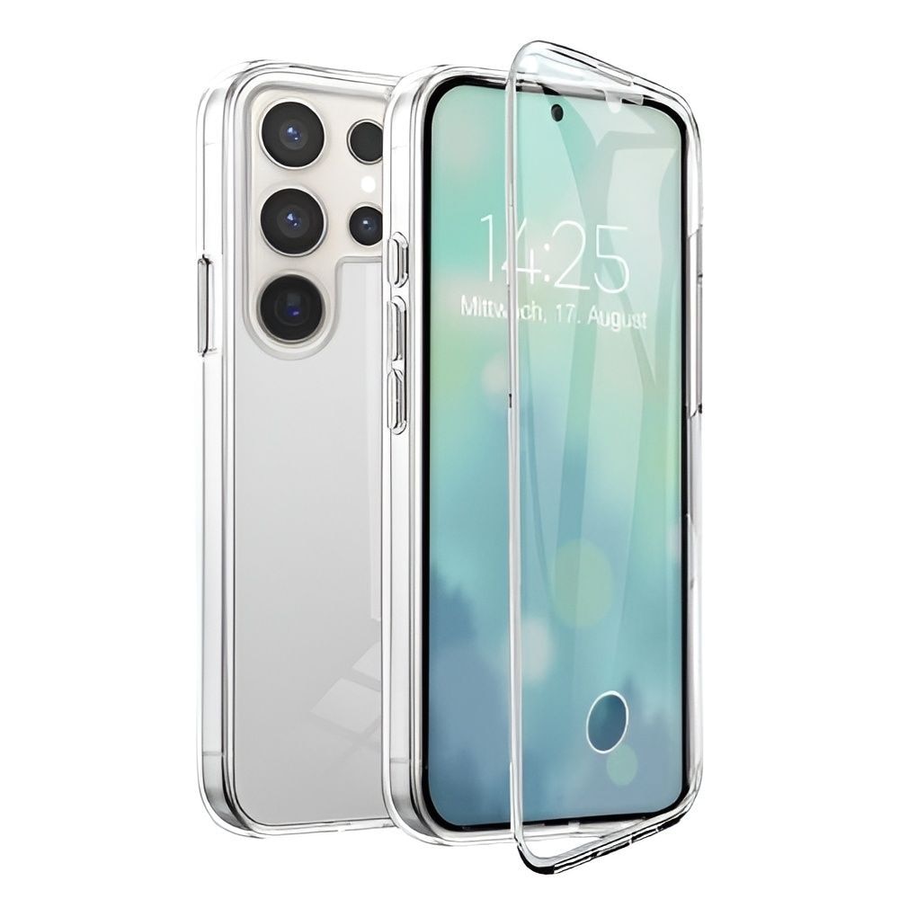 Husa 360 grade (Fata + Spate) pentru Samsung S23 Ultra Transparent