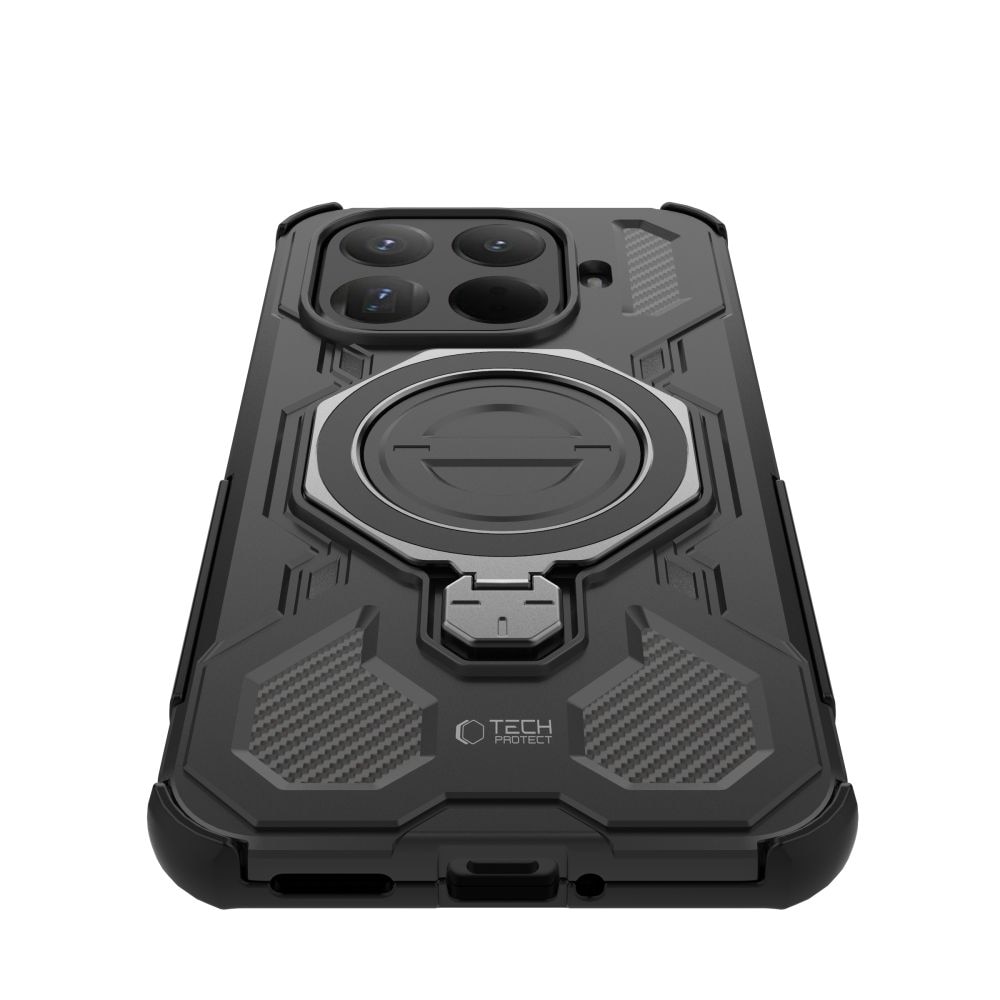 Carcasa Tech-Protect TacticStand cu MagSafe compatibila cu Xiaomi 15T Pro, Negru