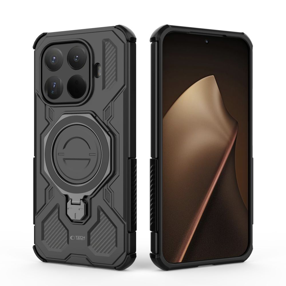 Carcasa Tech-Protect TacticStand cu MagSafe compatibila cu Xiaomi 15T Pro, Negru