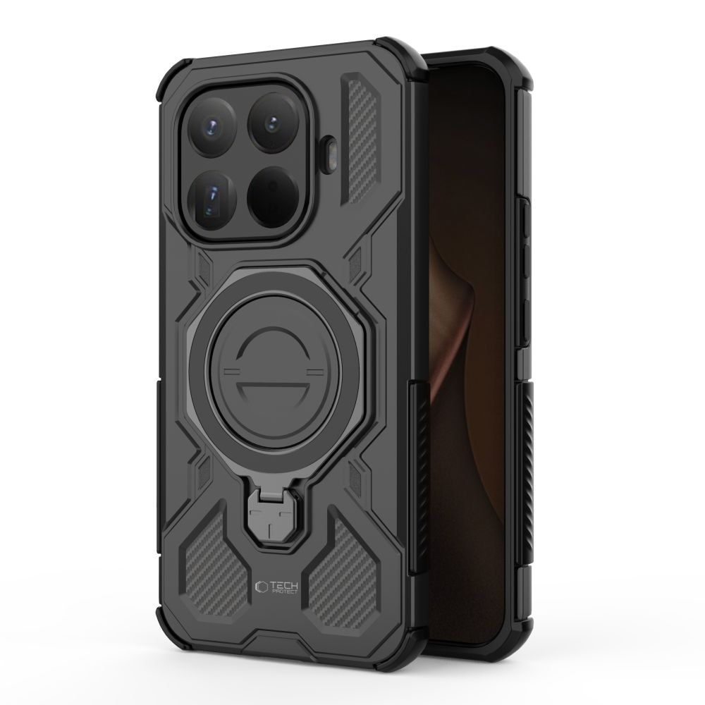Carcasa Tech-Protect TacticStand cu MagSafe compatibila cu Xiaomi 15T Pro, Negru